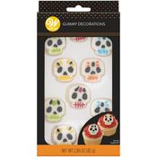 Day Of The Dead Skulls - Candy Gummy Decorations 10/Pkg