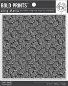 Wave Pattern Bold Prints - Hero Arts Cling Stamp 6"X6"