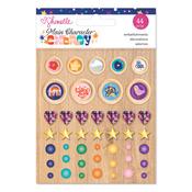 Main Character Energy Embellishment Mix Buttons, Sequins And Enamel Dots - Shimelle