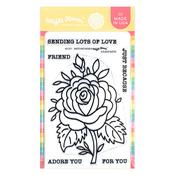 Sketched Rose Stamp Set - Waffle Flower Crafts