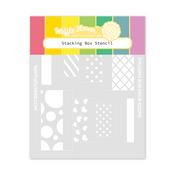 Stacking Box Stencil - Waffle Flower Crafts