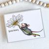 Daisy Mouse Cling Rubber Stamp Set - Spellbinders