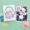 Kitty Hugs Faces And Sentiments Stamp Set - Stampendous