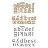 Alphabet - Spellbinders Glimmer Hot Foil Plate & Die Set