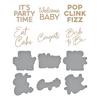 It’s My Party Glimmer Sentiments Hot Foil Plate & Die - Spellbinders