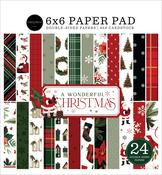 A Wonderful Christmas 6x6 Paper Pad - Carta Bella
