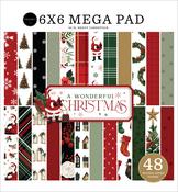 A Wonderful Christmas Cardmakers 6X6 Mega Pad - Carta Bella