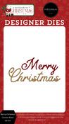 Merry Christmas Cursive Word Die Set - A Wonderful Christmas - Carta Bella