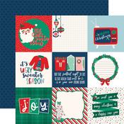 4x4 Journaling Cards Paper - Happy Holidays - Echo Park