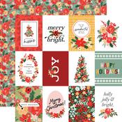 Joyful Journaling Cards Paper - Christmas Flora - Carta Bella