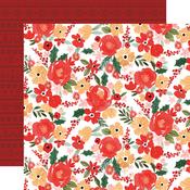 Joyful Large Floral Paper - Christmas Flora - Carta Bella