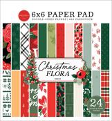 Merry Christmas Flora 6x6 Paper Pad - Christmas Flora - Carta Bella