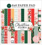 Peaceful Christmas Flora 6x6 Paper Pad - Christmas Flora - Carta Bella