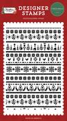 Christmas Sweater Background Stamp - Christmas Flora - Carta Bella