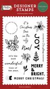 Christmas Time In The City Stamp Set - Christmas Flora - Carta Bella