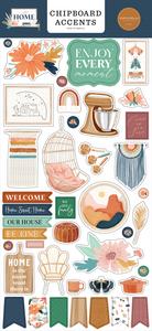At Home 6x13 Chipboard Accents - Carta Bella