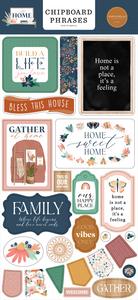 At Home 6x13 Chipboard Phrases - Carta Bella