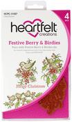 Festive Berry & Birdies - Heartfelt Creations Cling Rubber Stamp Set