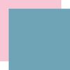 Blue / Pink Coordinating Solid Paper - Fairy Garden - Echo Park