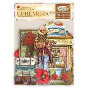 Elements & Poppies Adhesive Ephemera - Sunflower Art - Stamperia