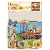 Elements & Sunflowers Adhesive Ephemera - Sunflower Art- Stamperia