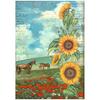 Horses Rice Paper - Sunflower Art - Stamperia