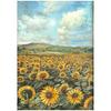 Landscape Rice Paper - Sunflower Art - Stamperia