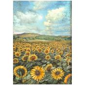 Landscape Rice Paper - Sunflower Art - Stamperia