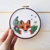 Red Fox Embroidery Kit - Jessica Long Embroidery