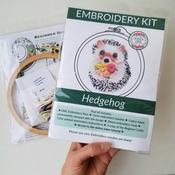 Hedgehog Embroidery Kit - Jessica Long Embroidery