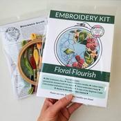 Floral Flourish Beginner Embroidery Kit - Jessica Long Embroidery