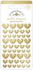 Gold Heart Puffy Shapes - Doodlebug