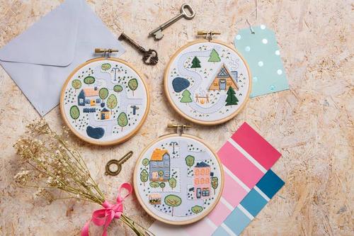 Cat Embroidery Kit – Hawthorn Handmade