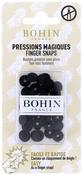 Black - Bohin Finger Snap Fasteners 9mm (3/8") 8 Sets