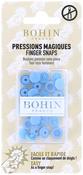 Sky Blue - Bohin Finger Snap Fasteners 9mm (3/8") 8 Sets