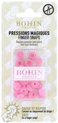 Pink - Bohin Finger Snap Fasteners 9mm (3/8") 8 Sets