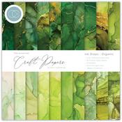 Ink Drops - Organic, 20 Designs - Craft Consortium Double-Sided Paper Pad 6"X6" 40/Pkg