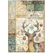 Deer Rice Paper - Christmas Greetings - Stamperia