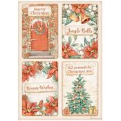Cards Rice Paper - All Around Christmas - Stamperia