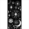 Christmas Stars And Moon - Stamperia Stencil 4.72"X9.84"