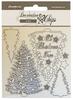 Christmas Tree - Stamperia Decorative Chips 5.5"X5.5"