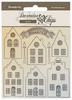 Cozy Houses - Stamperia Decorative Chips 5.5"X5.5"