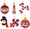 Snowman's Peppermint Collection - Bucilla Felt Ornaments Applique Kit Set Of 6