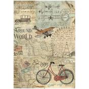 Bicycle Rice Paper - Around The World - Stamperia
