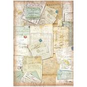 Letters Rice Paper - Around The World - Stamperia