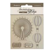 Balloons Decorative Chips - Around The World - Stamperia