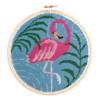 Flamingo Cross Stitch Kit - Hawthorn Handmade