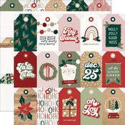Tag Elements Paper - Boho Christmas - Simple Stories