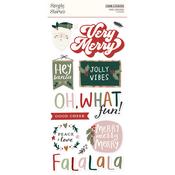 Boho Christmas Foam Stickers - Simple Stories