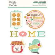 What's Cookin' ? Layered Chipboard Stickers - Simple Stories